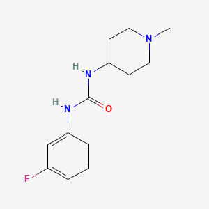 molecular formula C13H18FN3O B4280736 N-(3-FLUOROPHENYL)-N'-(1-METHYL-4-PIPERIDYL)UREA 