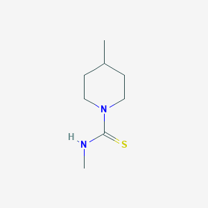 molecular formula C8H16N2S B4281061 N,4-dimethylpiperidine-1-carbothioamide 
