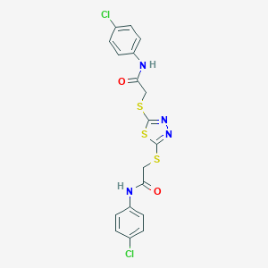 molecular formula C18H14Cl2N4O2S3 B428110 Cy-FBP/SBPase-IN-1 