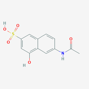molecular formula C12H11NO5S B042816 6-Acetamido-4-hydroxynaphthalene-2-sulphonic acid CAS No. 6361-41-7