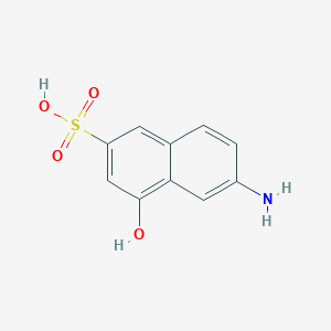 molecular formula C10H9NO4S B042818 6-氨基-4-羟基-2-萘磺酸 CAS No. 90-51-7