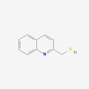 molecular formula C10H9NS B042819 2-Quinolinemethanethiol CAS No. 83492-32-4