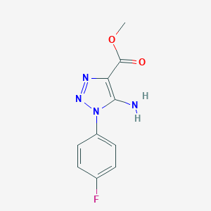 molecular formula C10H9FN4O2 B428196 methyl 5-amino-1-(4-fluorophenyl)-1H-1,2,3-triazole-4-carboxylate CAS No. 85790-35-8