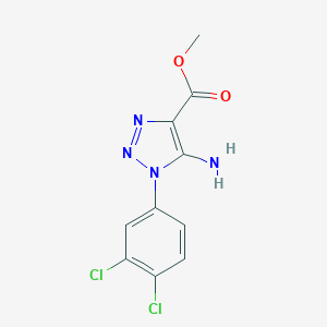 molecular formula C10H8Cl2N4O2 B428212 methyl 5-amino-1-(3,4-dichlorophenyl)-1H-1,2,3-triazole-4-carboxylate 