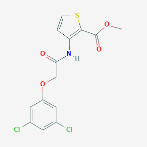 molecular formula C14H11Cl2NO4S B428239 methyl 3-[2-(3,5-dichlorophenoxy)acetamido]thiophene-2-carboxylate CAS No. 353266-56-5