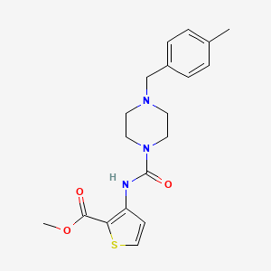 molecular formula C19H23N3O3S B4282486 METHYL 3-({[4-(4-METHYLBENZYL)PIPERAZINO]CARBONYL}AMINO)-2-THIOPHENECARBOXYLATE 