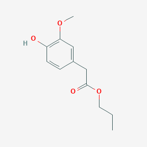 molecular formula C12H16O4 B042828 Propyl 4-hydroxy-3-methoxyphenylacetate CAS No. 52744-26-0