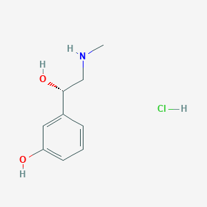 molecular formula C9H14ClNO2 B042829 (+)-Phenylephrine hydrochloride CAS No. 939-38-8