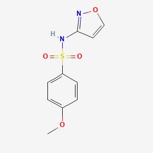 molecular formula C10H10N2O4S B4282983 4-methoxy-N-(1,2-oxazol-3-yl)benzenesulfonamide 