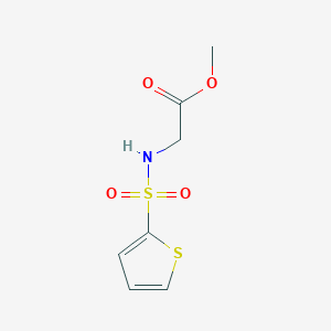 molecular formula C7H9NO4S2 B4283099 Methyl 2-[(2-thienylsulfonyl)amino]acetate 