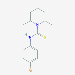 molecular formula C14H19BrN2S B4283107 N-(4-bromophenyl)-2,6-dimethylpiperidine-1-carbothioamide 