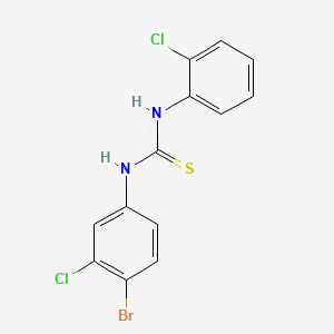 molecular formula C13H9BrCl2N2S B4283256 N-(4-bromo-3-chlorophenyl)-N'-(2-chlorophenyl)thiourea 
