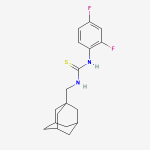 molecular formula C18H22F2N2S B4283508 N-(1-adamantylmethyl)-N'-(2,4-difluorophenyl)thiourea 