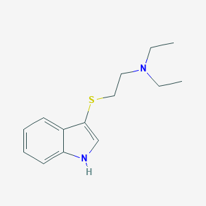 molecular formula C14H20N2S B428364 N,N-diethyl-N-[2-(1H-indol-3-ylsulfanyl)ethyl]amine 