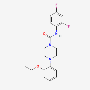 molecular formula C19H21F2N3O2 B4283920 N-(2,4-difluorophenyl)-4-(2-ethoxyphenyl)piperazine-1-carboxamide 