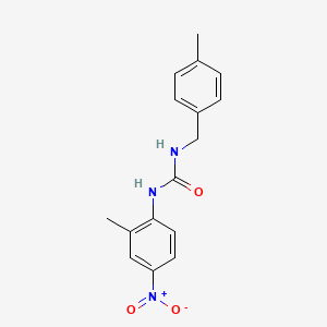 molecular formula C16H17N3O3 B4284025 N-(4-methylbenzyl)-N'-(2-methyl-4-nitrophenyl)urea 