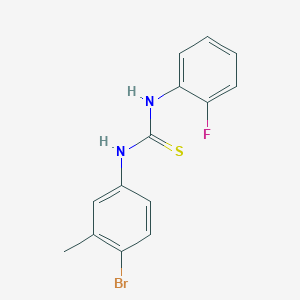 molecular formula C14H12BrFN2S B4284080 N-(4-bromo-3-methylphenyl)-N'-(2-fluorophenyl)thiourea 