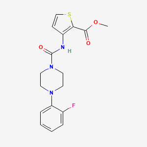 molecular formula C17H18FN3O3S B4284098 METHYL 3-({[4-(2-FLUOROPHENYL)PIPERAZINO]CARBONYL}AMINO)-2-THIOPHENECARBOXYLATE 