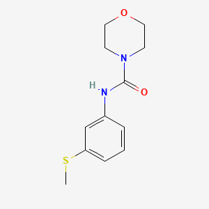 molecular formula C12H16N2O2S B4284108 N-[3-(methylsulfanyl)phenyl]morpholine-4-carboxamide 