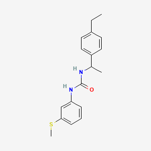 molecular formula C18H22N2OS B4284152 N-[1-(4-ETHYLPHENYL)ETHYL]-N'-[3-(METHYLSULFANYL)PHENYL]UREA 