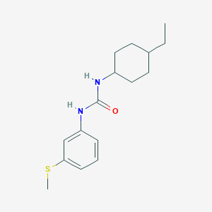 molecular formula C16H24N2OS B4284154 N-(4-ETHYLCYCLOHEXYL)-N'-[3-(METHYLSULFANYL)PHENYL]UREA 