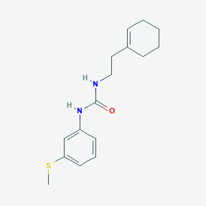 molecular formula C16H22N2OS B4284178 N-[2-(1-CYCLOHEXENYL)ETHYL]-N'-[3-(METHYLSULFANYL)PHENYL]UREA 