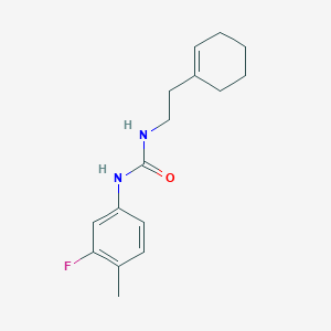 molecular formula C16H21FN2O B4284206 N-[2-(1-CYCLOHEXENYL)ETHYL]-N'-(3-FLUORO-4-METHYLPHENYL)UREA 