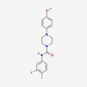 molecular formula C19H22FN3O2 B4284314 N-(3-fluoro-4-methylphenyl)-4-(4-methoxyphenyl)piperazine-1-carboxamide 