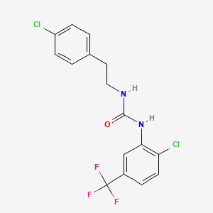 molecular formula C16H13Cl2F3N2O B4284344 N-(4-CHLOROPHENETHYL)-N'-[2-CHLORO-5-(TRIFLUOROMETHYL)PHENYL]UREA 