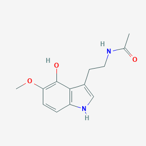 molecular formula C13H16N2O3 B042845 N-(2-(4-Hydroxy-5-methoxy-1H-indol-3-yl)ethyl)acetamide CAS No. 39998-64-6