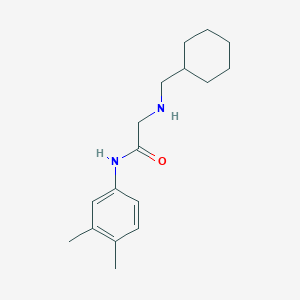molecular formula C17H26N2O B4284785 N~2~-(cyclohexylmethyl)-N-(3,4-dimethylphenyl)glycinamide 