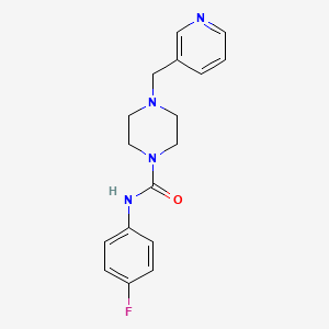 molecular formula C17H19FN4O B4284930 N-(4-FLUOROPHENYL)-4-[(PYRIDIN-3-YL)METHYL]PIPERAZINE-1-CARBOXAMIDE 
