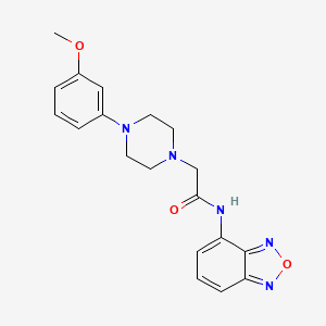 molecular formula C19H21N5O3 B4285004 N-(2,1,3-BENZOXADIAZOL-4-YL)-2-[4-(3-METHOXYPHENYL)-1-PIPERAZINYL]ACETAMIDE 