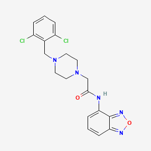molecular formula C19H19Cl2N5O2 B4285035 N-(2,1,3-BENZOXADIAZOL-4-YL)-2-[4-(2,6-DICHLOROBENZYL)-1-PIPERAZINYL]ACETAMIDE 