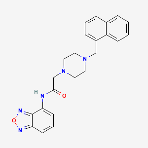 molecular formula C23H23N5O2 B4285049 N-(2,1,3-BENZOXADIAZOL-4-YL)-2-[4-(1-NAPHTHYLMETHYL)-1-PIPERAZINYL]ACETAMIDE 