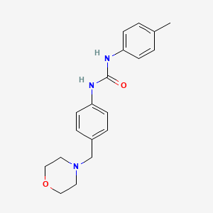 molecular formula C19H23N3O2 B4285070 N-(4-METHYLPHENYL)-N'-[4-(MORPHOLINOMETHYL)PHENYL]UREA 