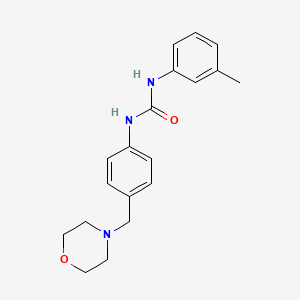 molecular formula C19H23N3O2 B4285078 N-(3-METHYLPHENYL)-N'-[4-(MORPHOLINOMETHYL)PHENYL]UREA 