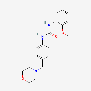 molecular formula C19H23N3O3 B4285094 N-(2-METHOXYPHENYL)-N'-[4-(MORPHOLINOMETHYL)PHENYL]UREA 