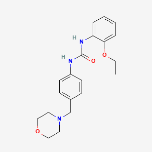 molecular formula C20H25N3O3 B4285100 N-(2-ETHOXYPHENYL)-N'-[4-(MORPHOLINOMETHYL)PHENYL]UREA 