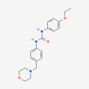 molecular formula C20H25N3O3 B4285106 N-(4-ETHOXYPHENYL)-N'-[4-(MORPHOLINOMETHYL)PHENYL]UREA 