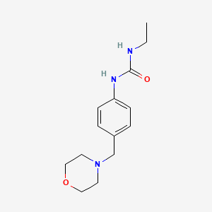 molecular formula C14H21N3O2 B4285109 N-ETHYL-N'-[4-(MORPHOLINOMETHYL)PHENYL]UREA 
