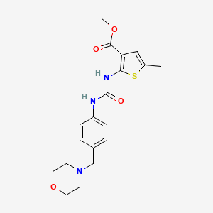 molecular formula C19H23N3O4S B4285116 METHYL 5-METHYL-2-({[4-(MORPHOLINOMETHYL)ANILINO]CARBONYL}AMINO)-3-THIOPHENECARBOXYLATE 