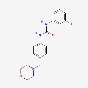 molecular formula C18H20FN3O2 B4285124 N-(3-FLUOROPHENYL)-N'-[4-(MORPHOLINOMETHYL)PHENYL]UREA 