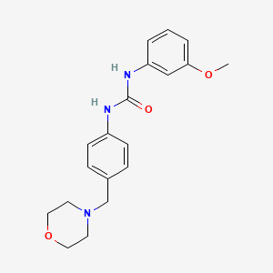 molecular formula C19H23N3O3 B4285129 N-(3-METHOXYPHENYL)-N'-[4-(MORPHOLINOMETHYL)PHENYL]UREA 