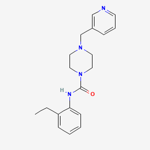 molecular formula C19H24N4O B4285174 N-(2-ETHYLPHENYL)-4-[(PYRIDIN-3-YL)METHYL]PIPERAZINE-1-CARBOXAMIDE 