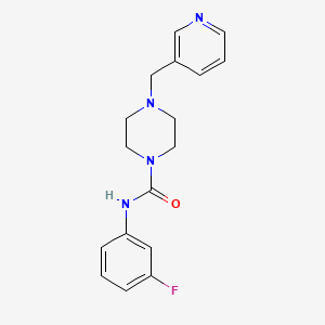 molecular formula C17H19FN4O B4285177 N-(3-FLUOROPHENYL)-4-[(PYRIDIN-3-YL)METHYL]PIPERAZINE-1-CARBOXAMIDE 