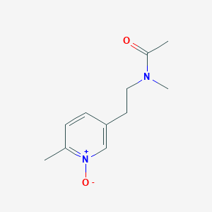 molecular formula C11H16N2O2 B428530 N-methyl-N-[2-(6-methyl-1-oxidopyridin-3-yl)ethyl]acetamide 