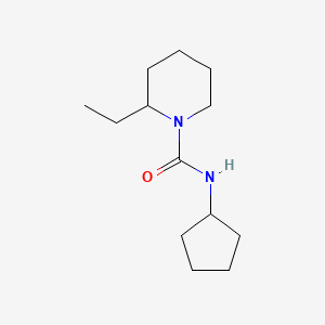 molecular formula C13H24N2O B4285354 N-cyclopentyl-2-ethylpiperidine-1-carboxamide 