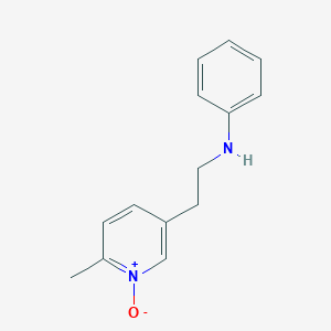 molecular formula C14H16N2O B428537 N-[2-(6-methyl-1-oxidopyridin-3-yl)ethyl]aniline CAS No. 17835-22-2