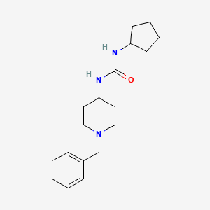molecular formula C18H27N3O B4285370 N-(1-BENZYL-4-PIPERIDYL)-N'-CYCLOPENTYLUREA 